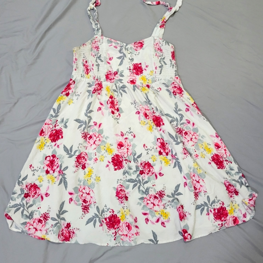 Torrid Floral Tie-Sleeve Summer Dress